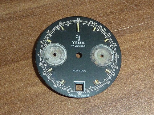 Cadran chronographe yema - cadran,