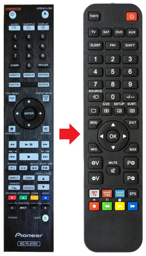 Telecomando adatto per - , pioneer