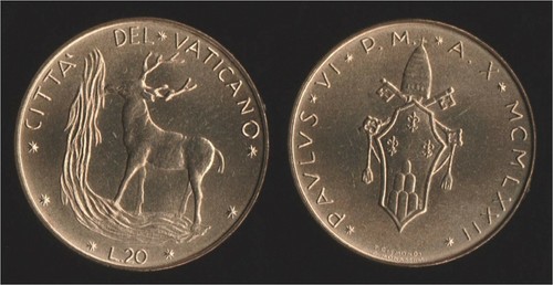 Vaticano lire 1972 paolo - 20,