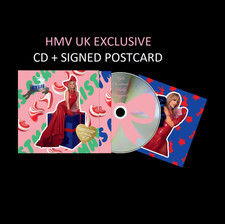Kylie Minogue SIGNED Postcard - Christmas Fully Wrapped HMV CD Album Presale