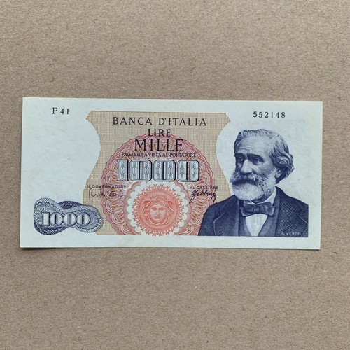 Banconota italia 1000 lire - banconota,