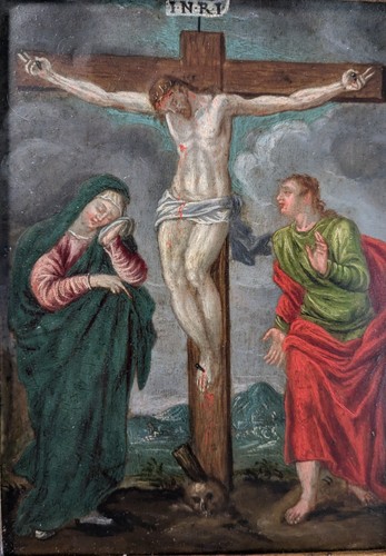 Crocifissione con maria - maria, e