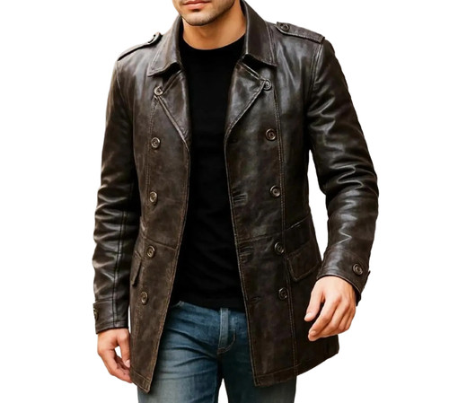 Cappotto militare doppiopetto