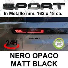 Logo Scritta Posteriore Sport new Nero Opaco per Range Rover Land Discovery L550