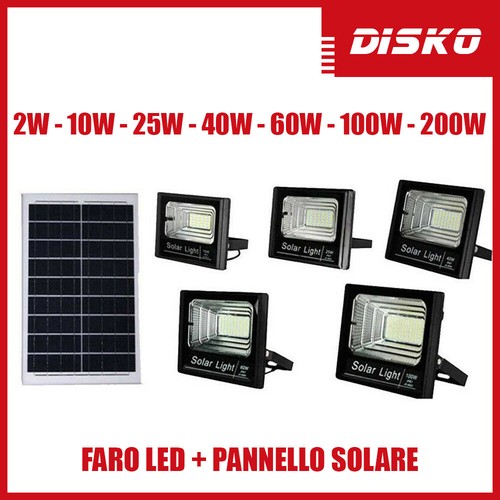 Faro pannello solare faretto - +,