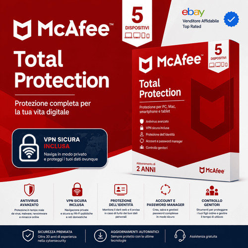 Mcafee total protection 2 - protection, pc
