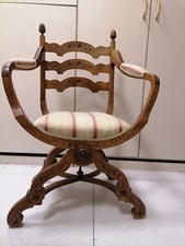 Sedia inizio '900 scolpita a