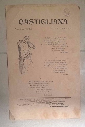 Spartito musicale castigliana - spartito,