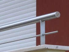 Ringhiera corrimano in acciaio inox per muretto fai da te interni esterni h 25cm