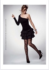 Denny Rose Abito Monospalla Nero A Balze Taglia Unica Art.9955