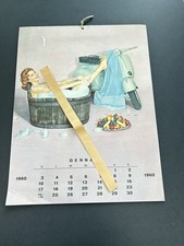 VESPA PIAGGIO 1960 VECCHIO CALENDARIO VINTAGE OLD CALENDAR