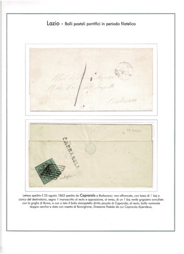 Bolli del lazio lettera - lazio, da