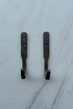 Gancio appendiabiti vintage in ferro battuto forgiato a mano per cappotto...