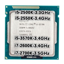 Processore CPU Intel Core i5-2500K i5-2550K i5-3570K i7-2600K i7-2700K LGA 1155
