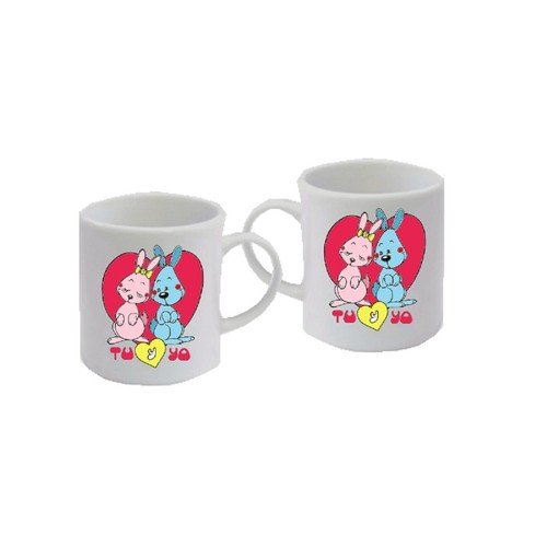Tazzine caffe coppia - coppia, scritta