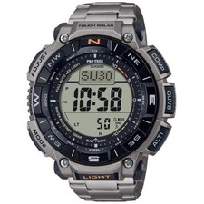 CASIO Pro Trek PRG-340T-7ER bussola/barometro/altimetro - TITANIO + SOLARE NUOVO!!!