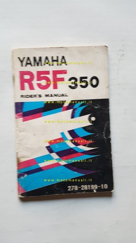 Yamaha r5f 350 1972 manuale - yamaha,