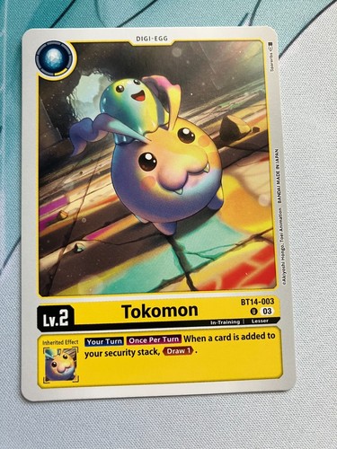 Tokomon bt14 003 digimon ccg - bt14-003,