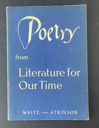 Vtg 1955 poetry from - "poetry,