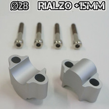 38124 Kit / Coppia Rilazi Riser Spessori Manubrio Ø28 + 15mm Universali Moto