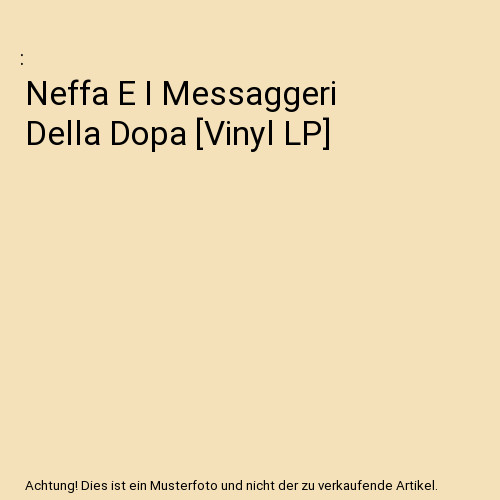 Neffa messaggeri della - neffa,
