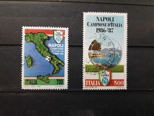1987 E 1990 NAPOLI CAMPIONE D'ITALIA FRANCOBOLLI USATI