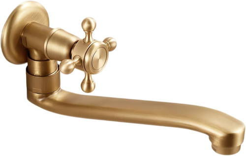 Rubinetto muro ottone - a,