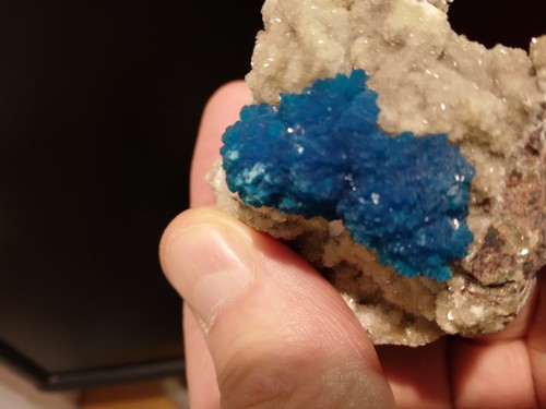 Cavansite stilbite froma - cavansite, on