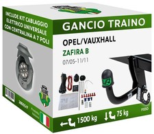 Gancio fisso opel - fisso, zafira