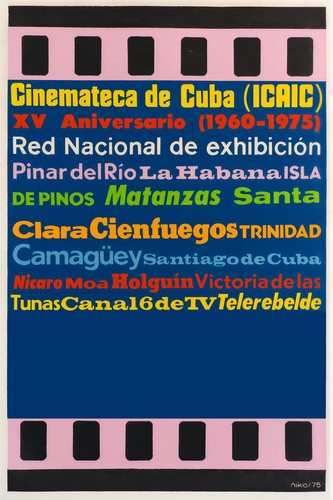 Poster film design parete