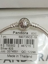 PANDORA BRACCIALE MOMENTS CIELO STELLATO 590735CZ -19 cm nuovo originale 