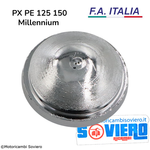 Tappo plastica cromato tamburo - plastica,