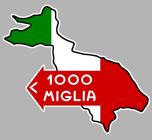 Sticker 1000 mille miglia - mille,