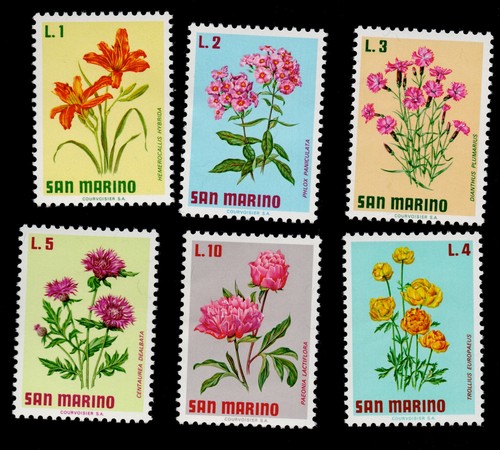 San marino 1971 fiori - fiori, piante