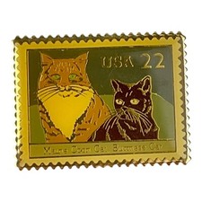 Vintage Maine Coon Cat and