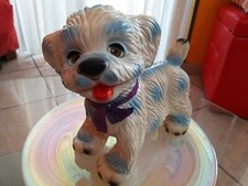 Rarissimo Cane pupazzo di gomma Alto 22 cm ledraplastic ledra NUOVO Anni 60