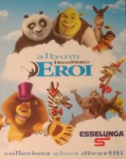 Eroi Dream Works Collezione Esselunga 2012 album completo con 180 carte da gioco