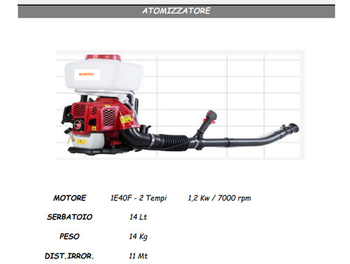 Atomizzatore spalla per - spalla,