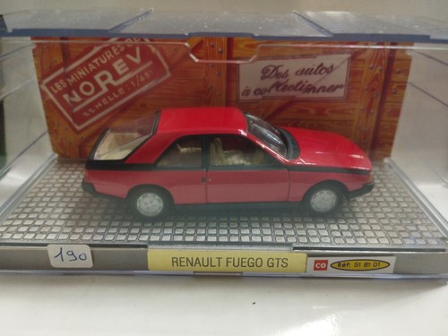 Norev renault fuego - renault, rosso