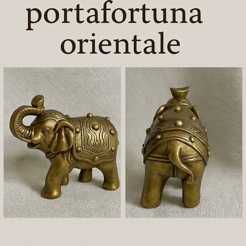 Elefante decorativo ottone - elefante, in