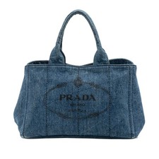 Prada Denim Canapa Logo  |