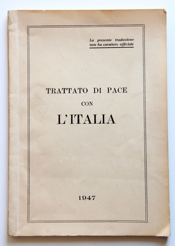 Trattato pace con - trattato, di