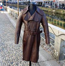 Trench in Pelle Marrone