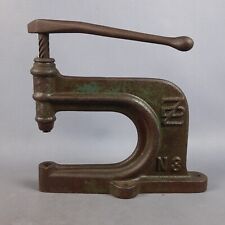 Pressa Per Bottoni Manuale Torchietto Da Banco In Ghisa Vintage XX Sec.