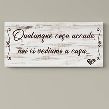 Quadro con Frase in Stile Shabby Chic |Q1365| Stampa su Tela per la Casa