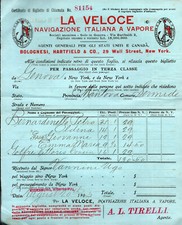 1905 Biglietto di  3° Classe