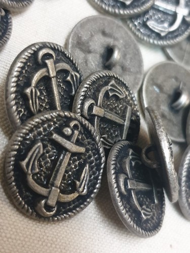 Lot boutons couture ancre - lot,