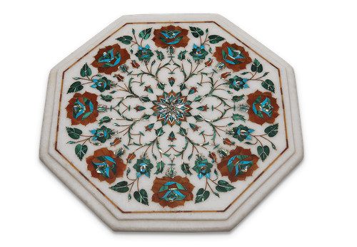 Tavolo angolare marmo - in, 12"