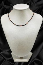 COLLANA AGATA NERA CORALLO E