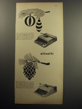 Pubblicità 1957 per macchine da scrivere Olivetti Lettera 22 e Studio 44
